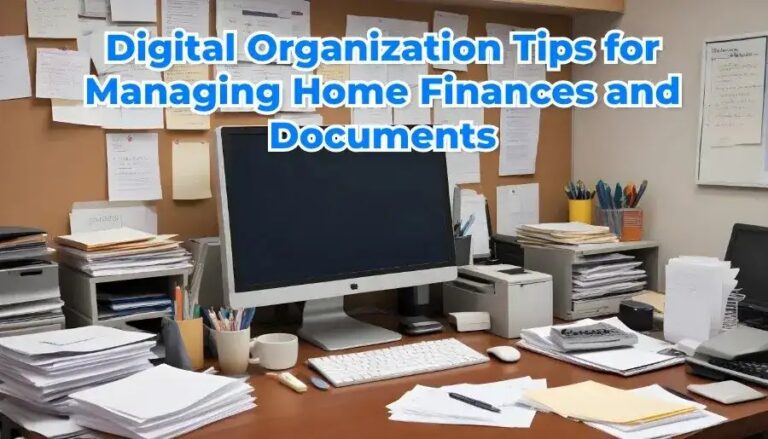 Digital Organization Tips For Managing Household Finances And Documents