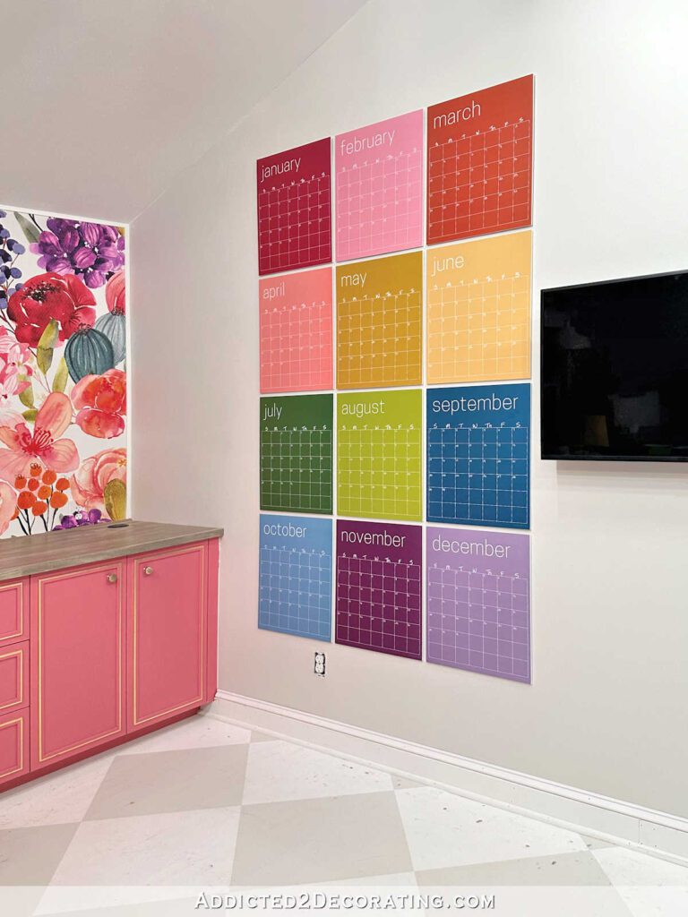 Introduces The Large Studio Wall (jumbo Erasable Color Calendar)