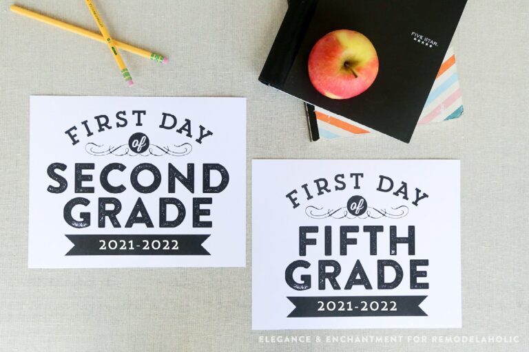 Printable First Day Of School Banners (updated For 2024 2025)