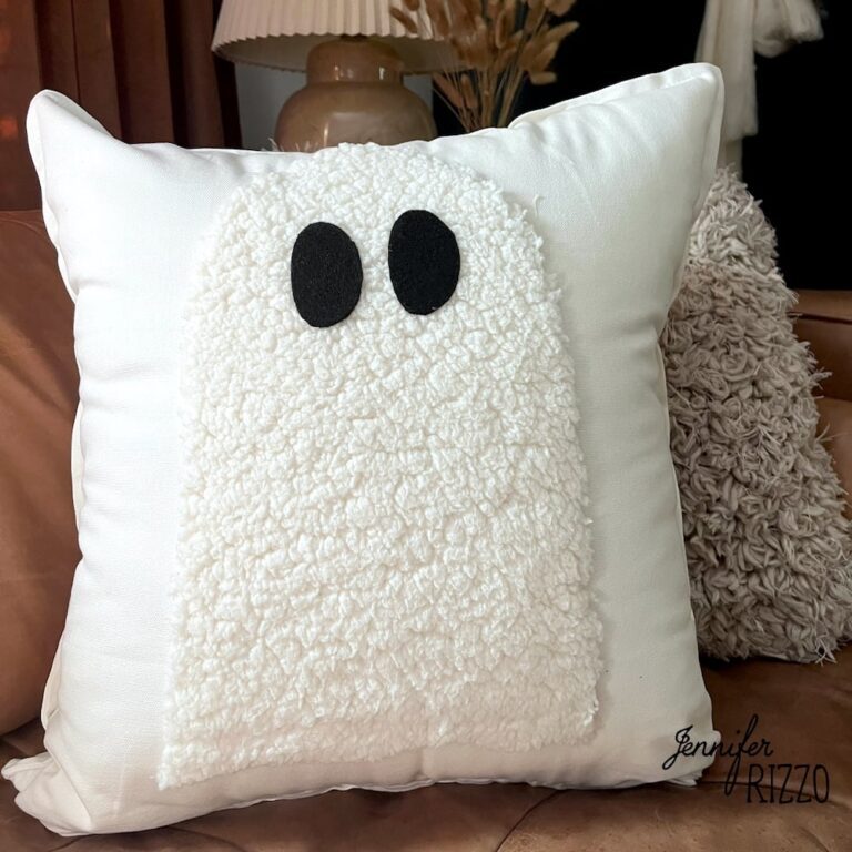 Cute Sherpa Ghost Pillow