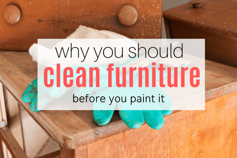 Why You Should Clean Furniture Before Painting It