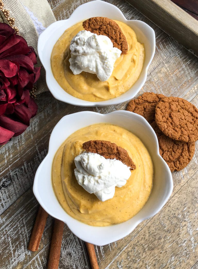 Creamy Pumpkin Mousse Recipe With Maple Whipped Cream