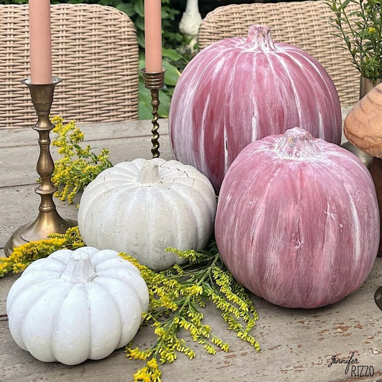 Diy Fake Painted Old Clay Pumpkin