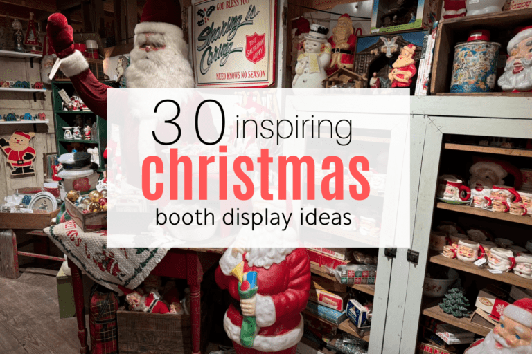 30 Inspiring Vintage Christmas Booth Display Ideas