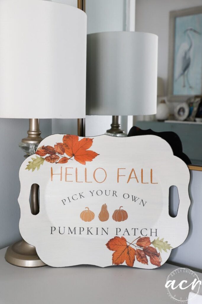 Hello Fall Decor Idea