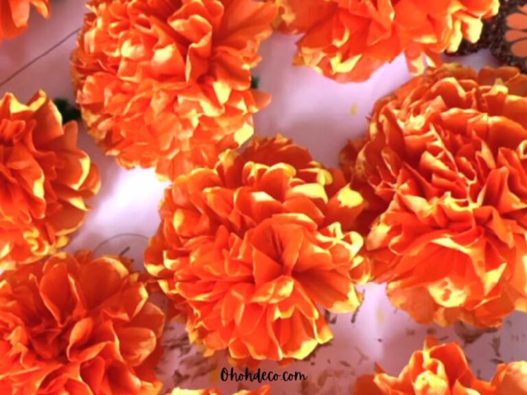 How To Make Realistic Tissue Paper Marigold Flowers