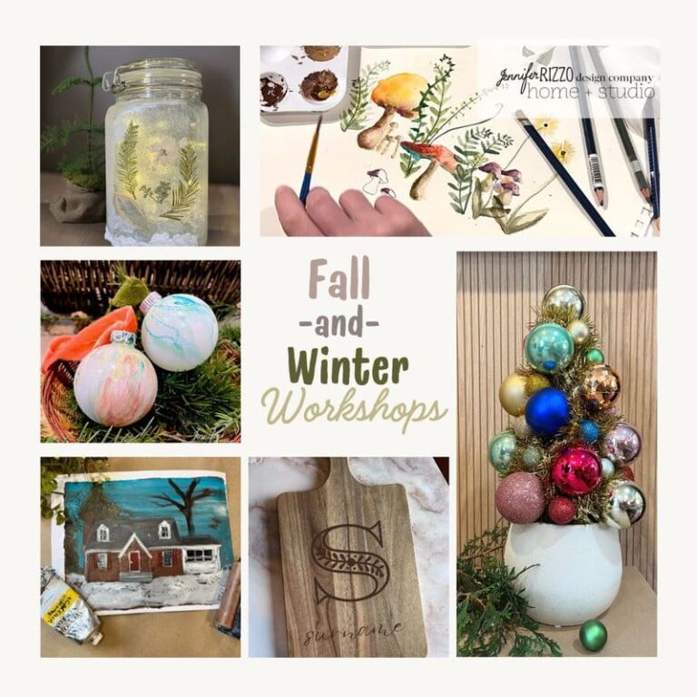 Upcoming Fall And Winter Workshops At Our Lisle Il Studio