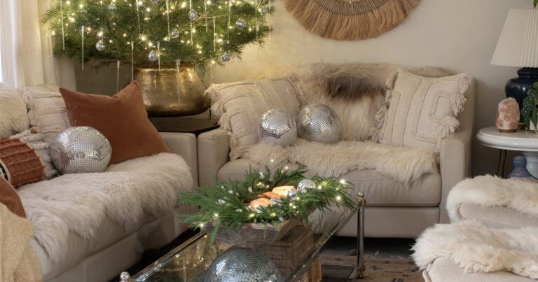 Christmas House Tour With Disco Balls And Bows