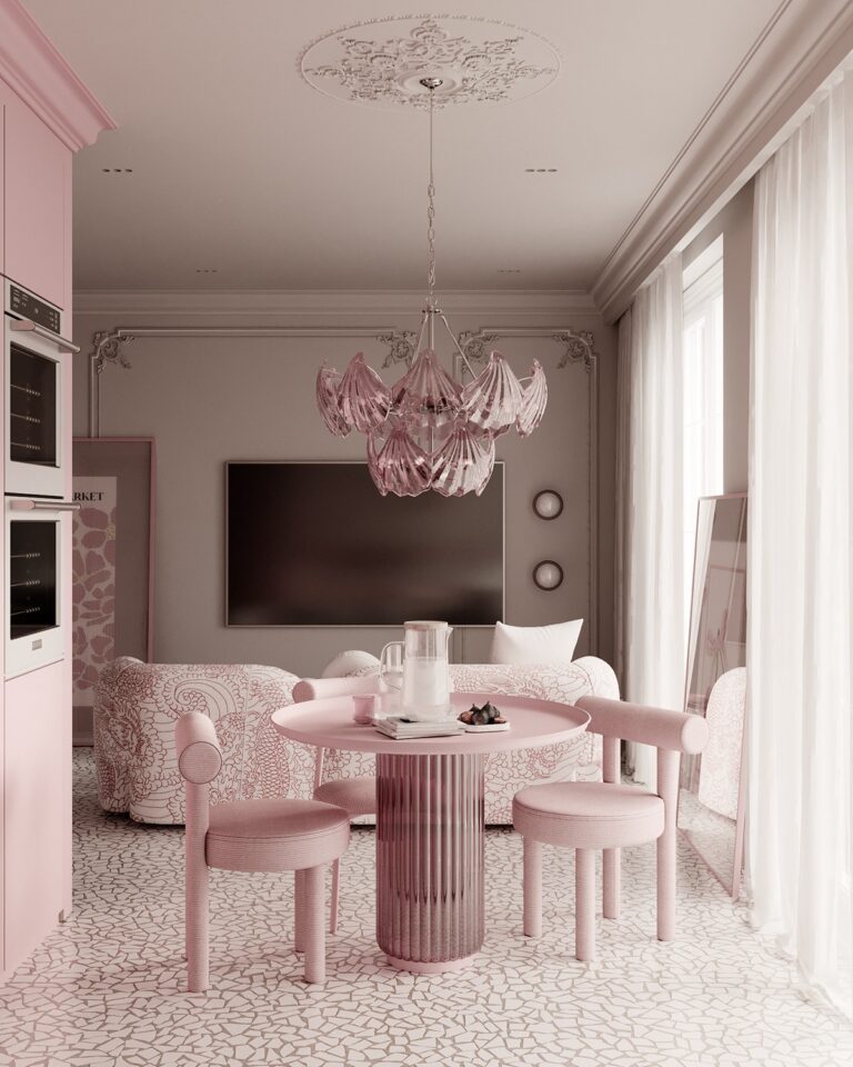 Marshmallow Apartment: Pink, Luxurious, And Perfect